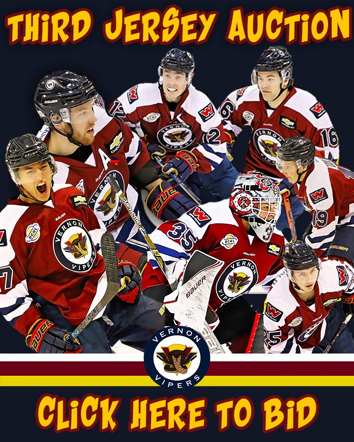 Vipers 3rd Jersey Auction | Vernon Vipers