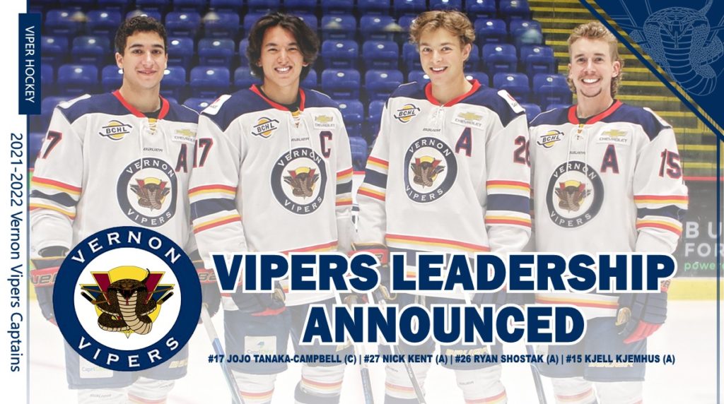 Vernon Vipers Announce 2023-2024 Leadership Group