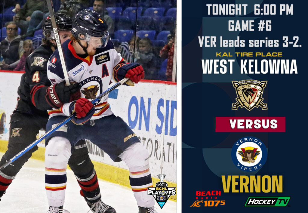 Vernon Kia Game Day! – Vipers Host BCHL Leading Express